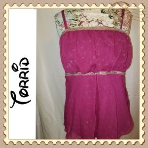 Torrid Rasberry Cami Top